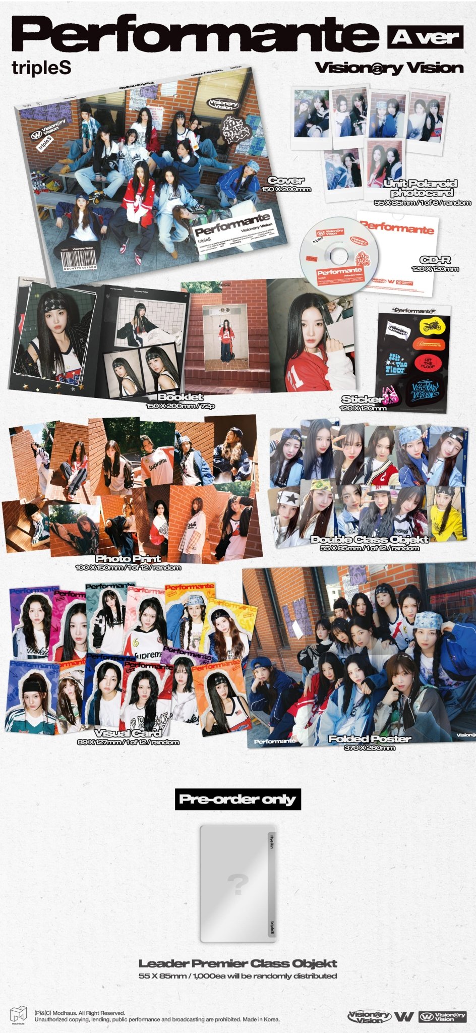 tripleS Visionary Vision 1st Full Album Performante – album 8804775451980 (A / / ) | HobiEgo K - pop Shop