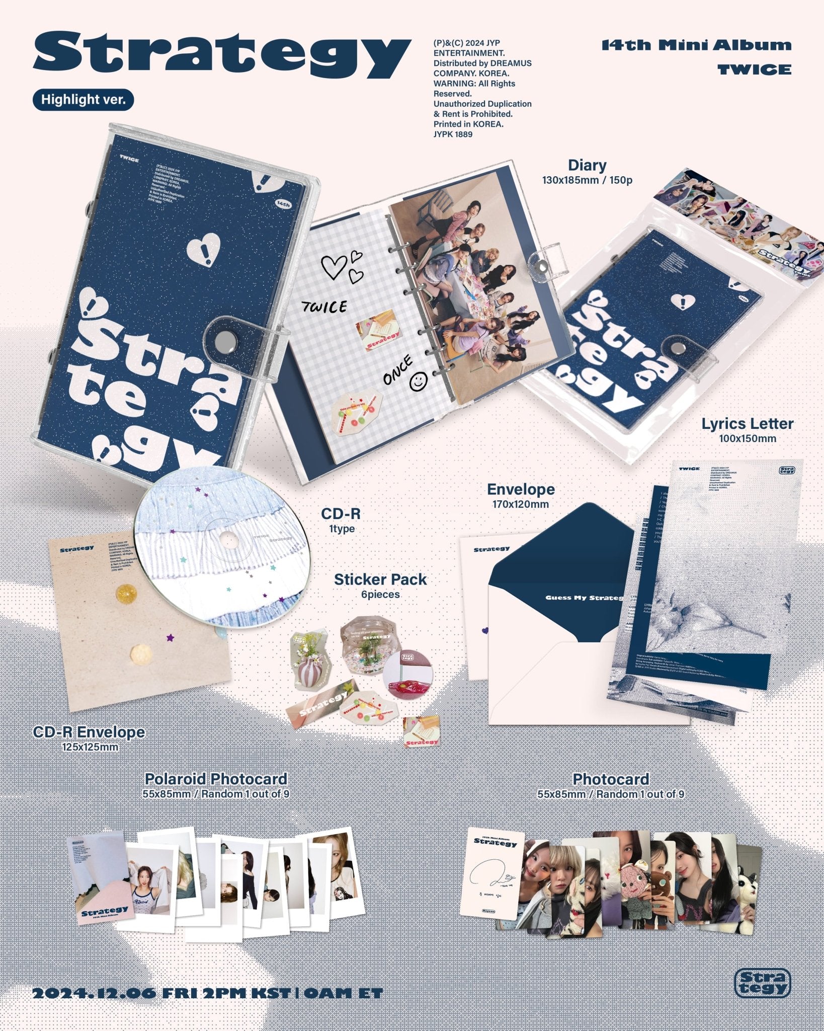 TWICE 14th Mini Album STRATEGY (Highlight Version) – album ( / / ) | HobiEgo