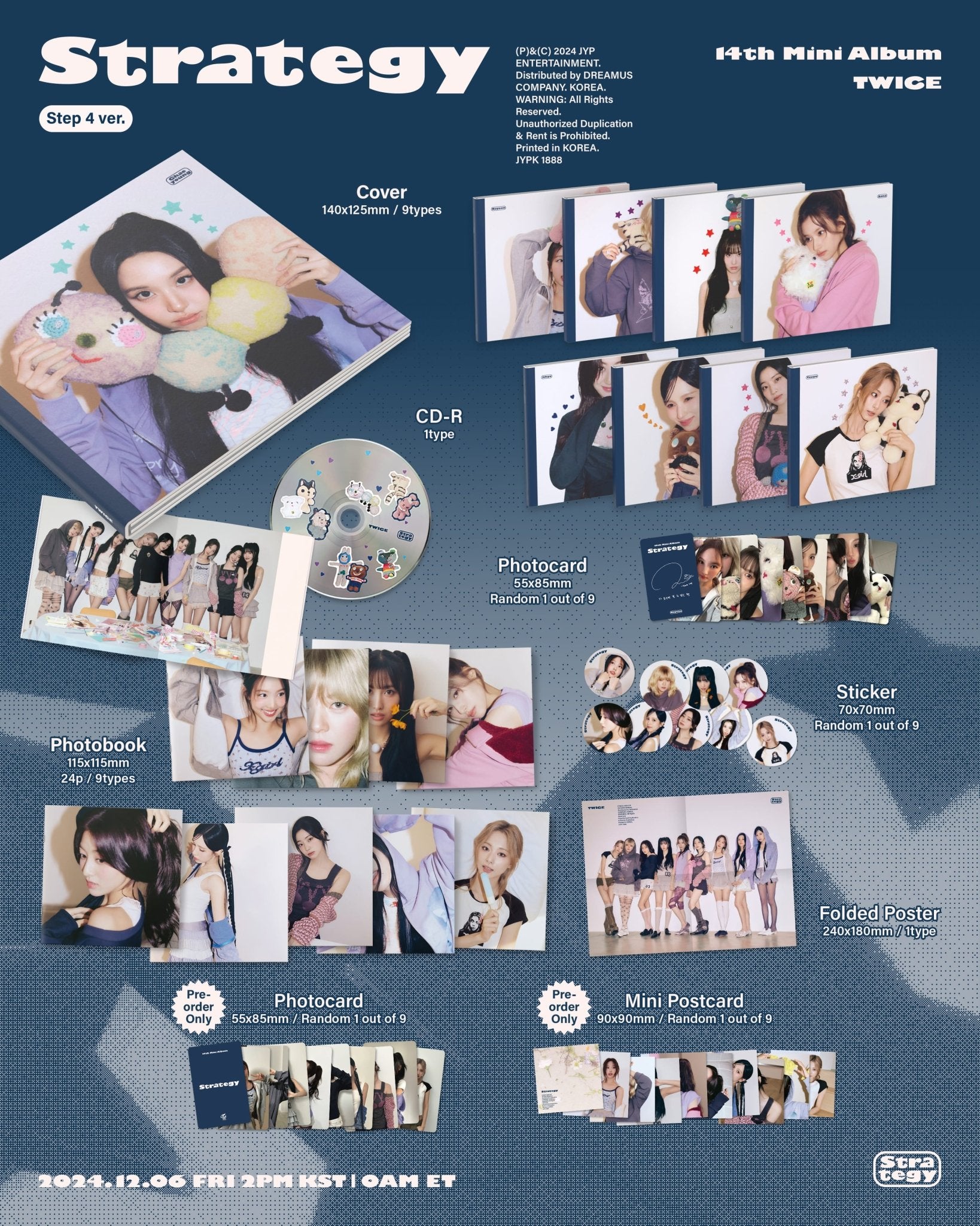 TWICE 14th Mini Album STRATEGY (Step 4 Version) – album (Jihyo / / ) | HobiEgo