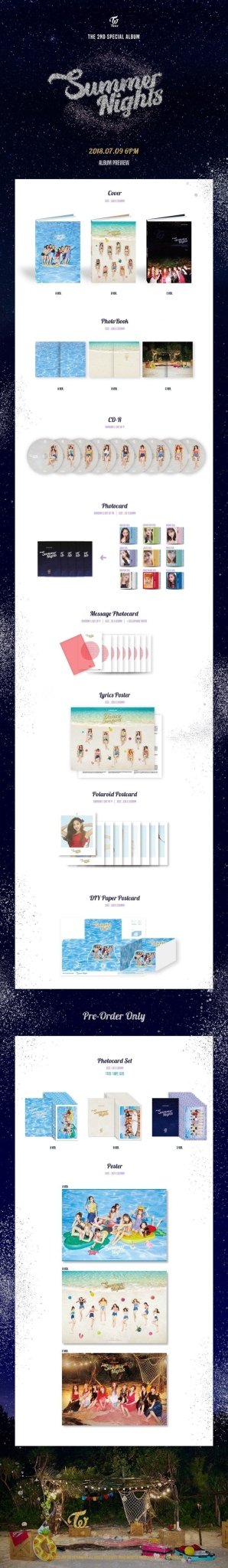 TWICE 2nd Special Album Summer Nights – album (A / / ) | HobiEgo