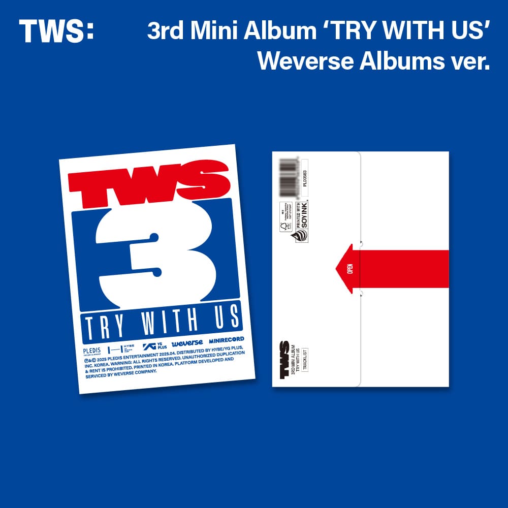 TWS 3rd Mini Album TRY WITH US (Weverse Albums Version) – album 8800296365928 ( / / ) | HobiEgo