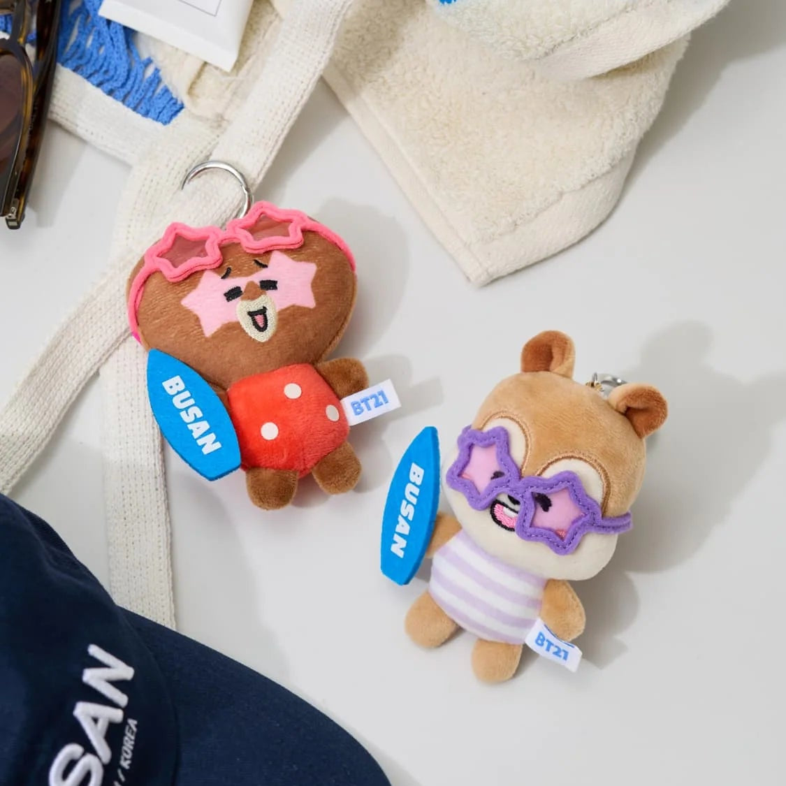 BT21 Busan Vacation Doll Keyring