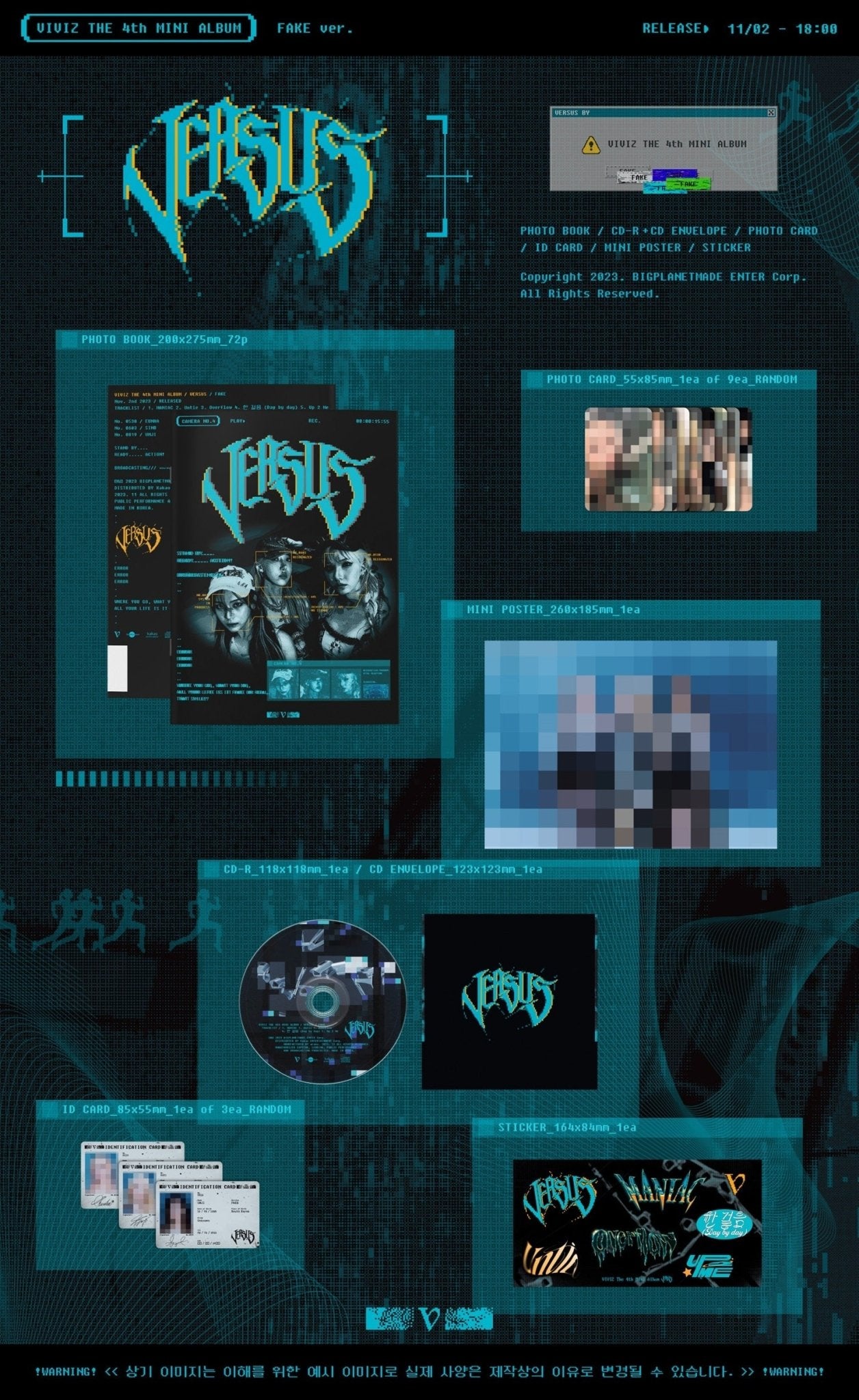 VIVIZ 4th Mini Album VERSUS – album (Fake / / ) | HobiEgo