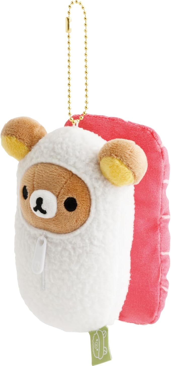 San-X Rilakkuma "Always Sushi Goods" Sushi Pendant Plush Rilakkuma
