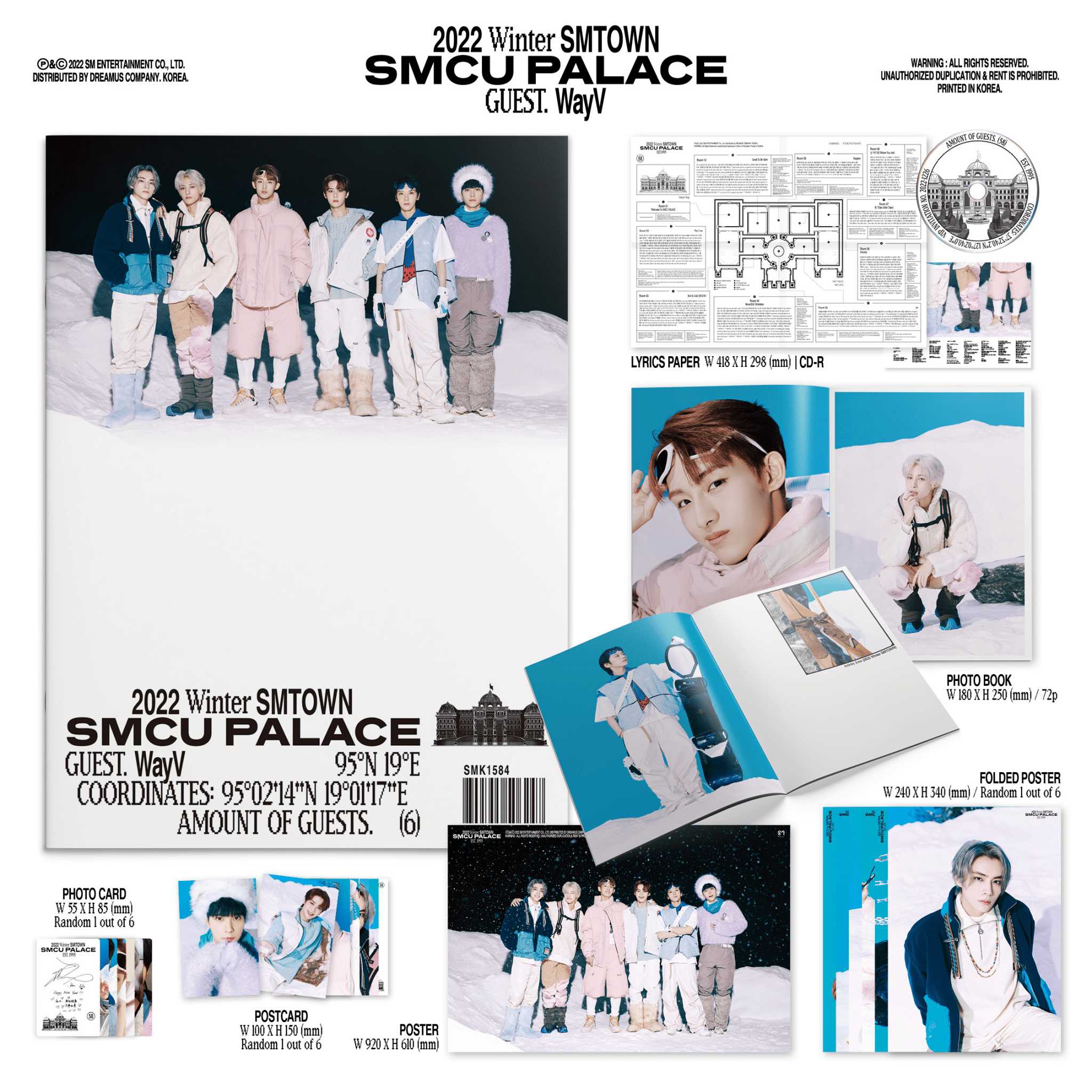 WAYV 2022 Winter SMTOWN : SMCU PALACE (GUEST WayV) – album ( / / ) | HobiEgo