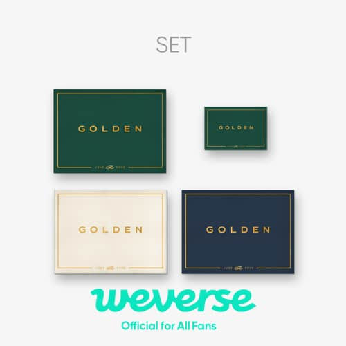 JUNGKOOK BTS - Solo Album GOLDEN [3 Ver. + Weverse Album Ver. SET