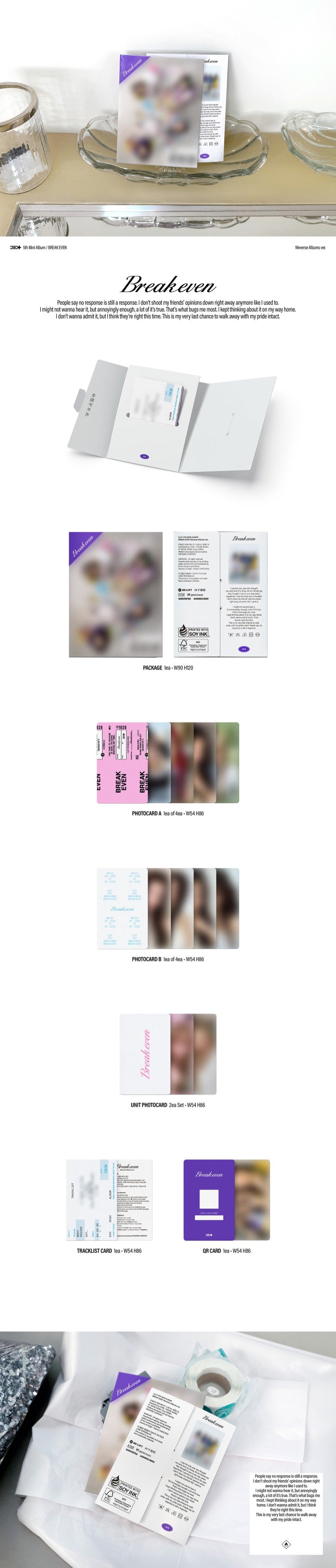 PRE-ORDER ILLIT 5th Mini Album BREAK EVEN (Weverse Albums Version)