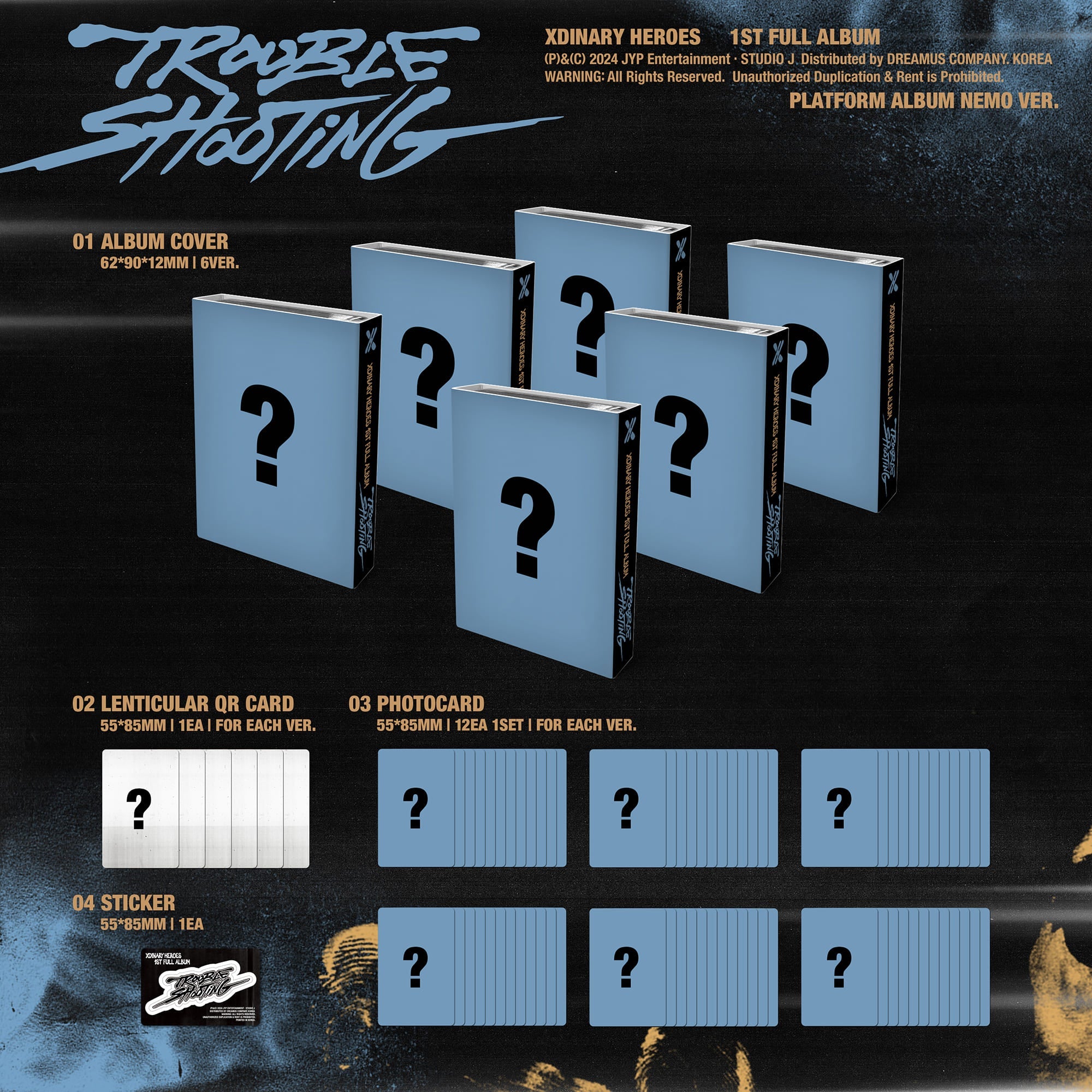 XDINARY HEROES 1st Full Album Troubleshooting (Platform Version) – album (Gunil / / ) | HobiEgo