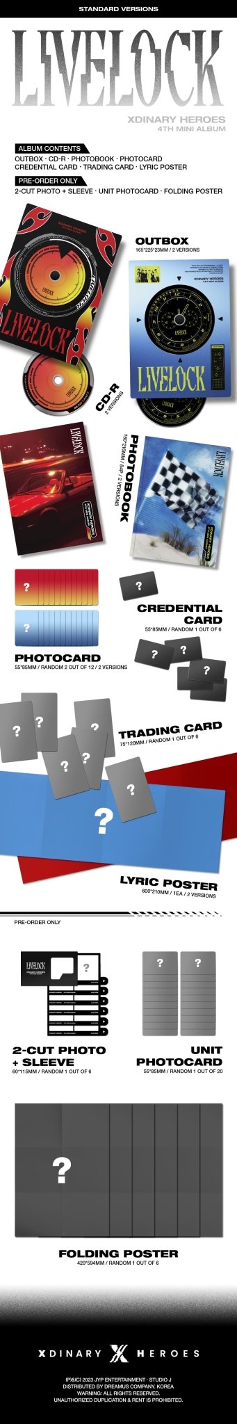 Xdinary Heroes 4th Mini Album Livelock – album (RED / / ) | HobiEgo