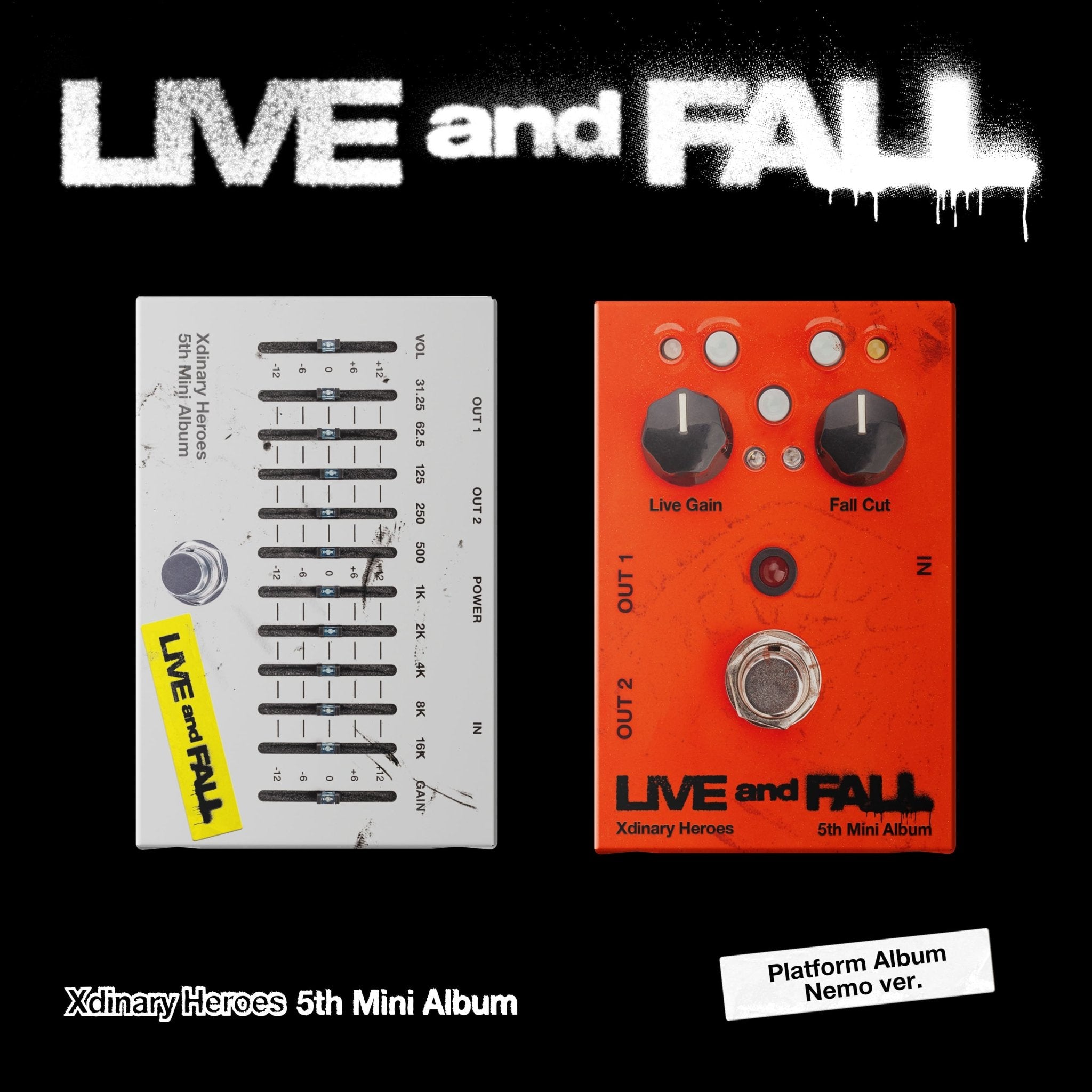 Xdinary Heroes 5th Mini Album LIVE and FALL (Platform Album) – album (LIVE (GREY) / / ) | HobiEgo