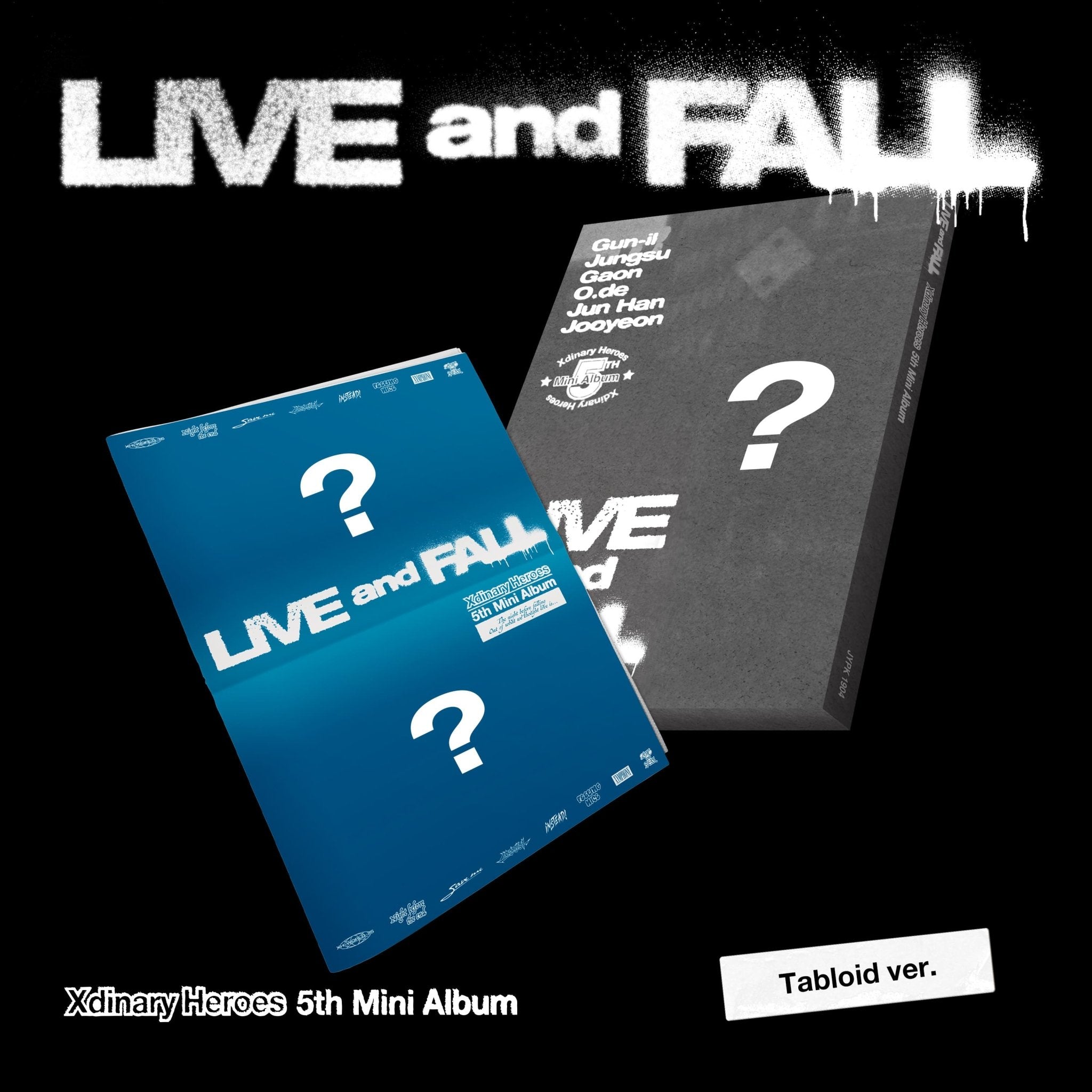 Xdinary Heroes 5th Mini Album LIVE and FALL (Tabloid Version) – album ( / / ) | HobiEgo