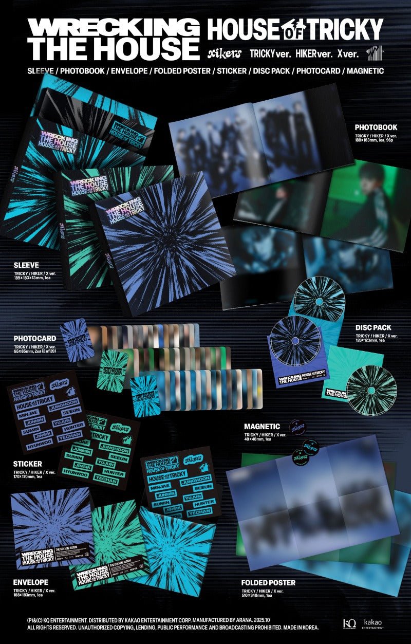 xikers 6th Mini Album HOUSE OF TRICKY : WRECKING THE HOUSE – album (TRICKY (Purple) / / ) | HobiEgo