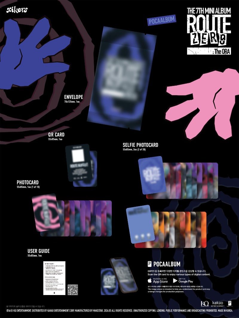 xikers 7h Mini Album ROUTE ZERO : The ORA (POCAALBUM) – album 8804775465581 ( / / ) | HobiEgo K - pop Shop