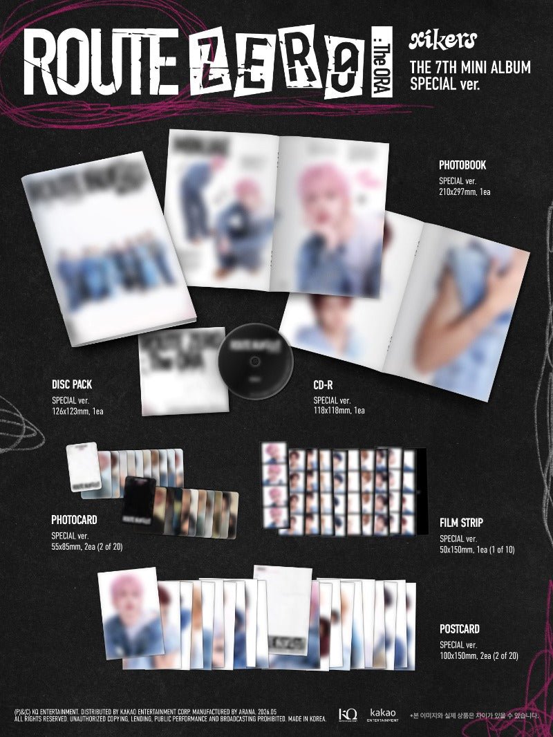 xikers 7th Mini Album ROUTE ZERO : The ORA (Special Version) – album 8804775465574 ( / / ) | HobiEgo K - pop Shop
