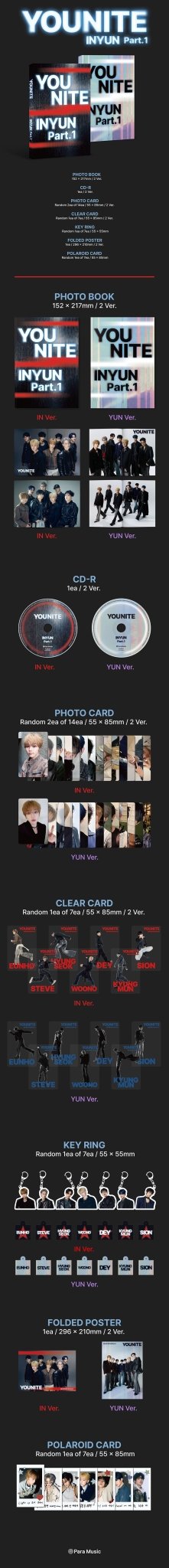 YOUNITE 8th EP 인연 : INYUN Part.1 – album 8804775470257 (IN (BLACK) / / ) | HobiEgo K - pop Shop