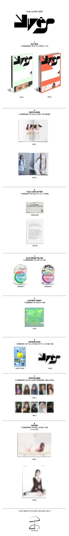 Yves 1st EP LOOP – album (1 (GREEN) / / ) | HobiEgo