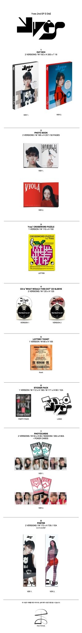 Yves 2nd EP I Did – album (1 (WHITE) / / ) | HobiEgo