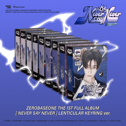 ZEROBASEONE 1st Full Album NEVER SAY NEVER (LENTICULAR KEYRING Version) – album (Sung Han Bin / / ) | HobiEgo