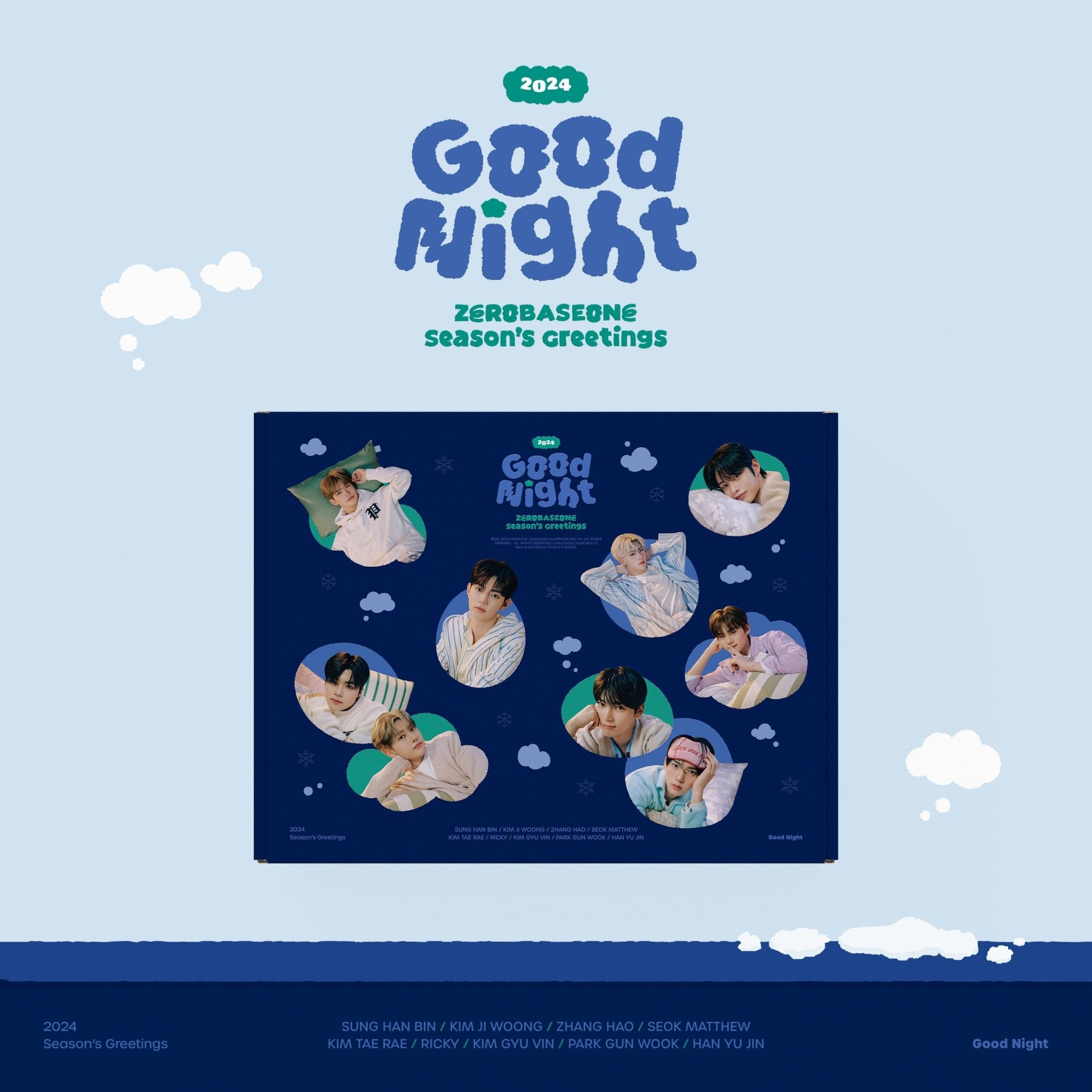 ZEROBASEONE 2024 Season's Greetings Good Night + Apple Music POB Set – Season's Greetings ( / / ) | HobiEgo