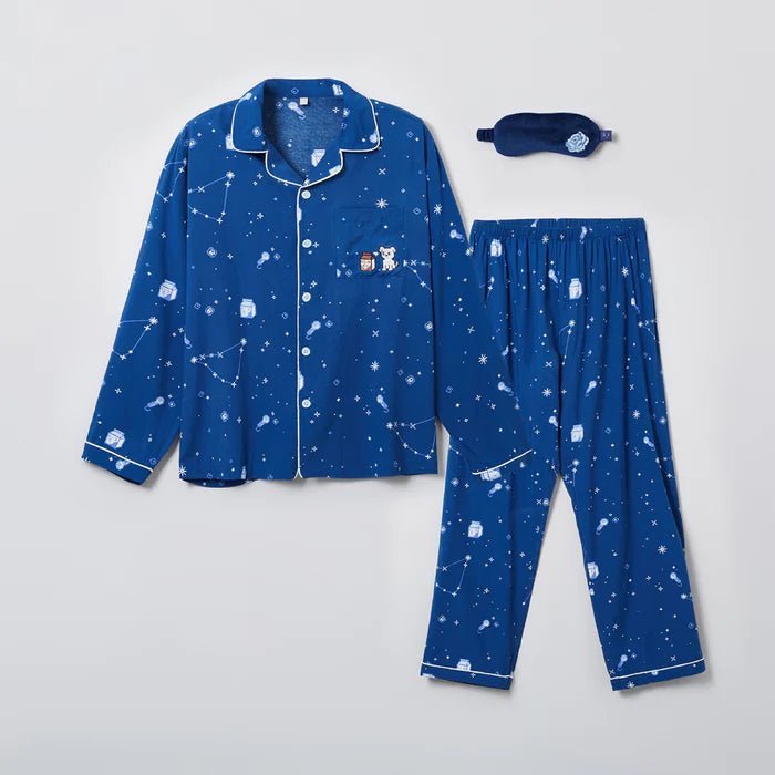 ZEROBASEONE Long - Sleeved Pyjamas Sleep Eye Mask Set – Clothing (Small / Park Gun Wook / ) | HobiEgo