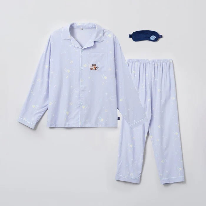 ZEROBASEONE Long - Sleeved Pyjamas Sleep Eye Mask Set – Clothing (Small / Zhang Hao / ) | HobiEgo