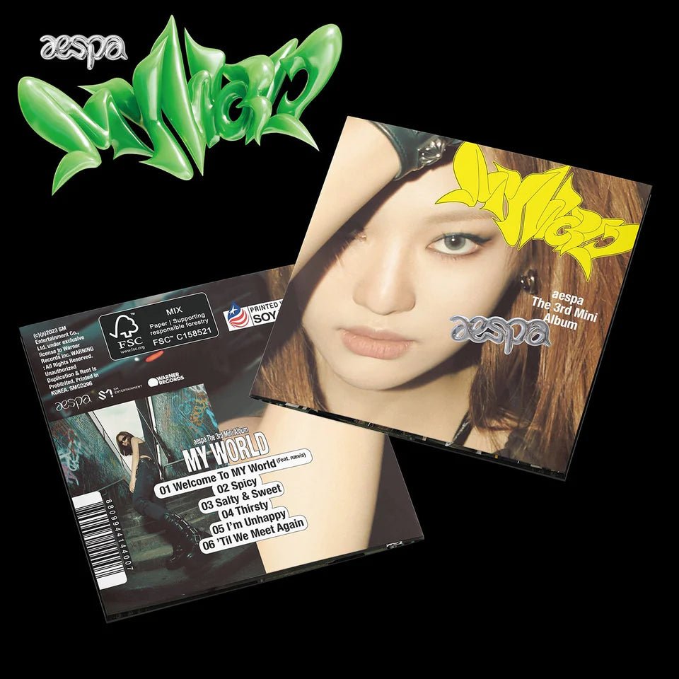 AESPA 3rd Mini Album MY WORLD (Poster Version) – album (NingNing / / ) | HobiEgo