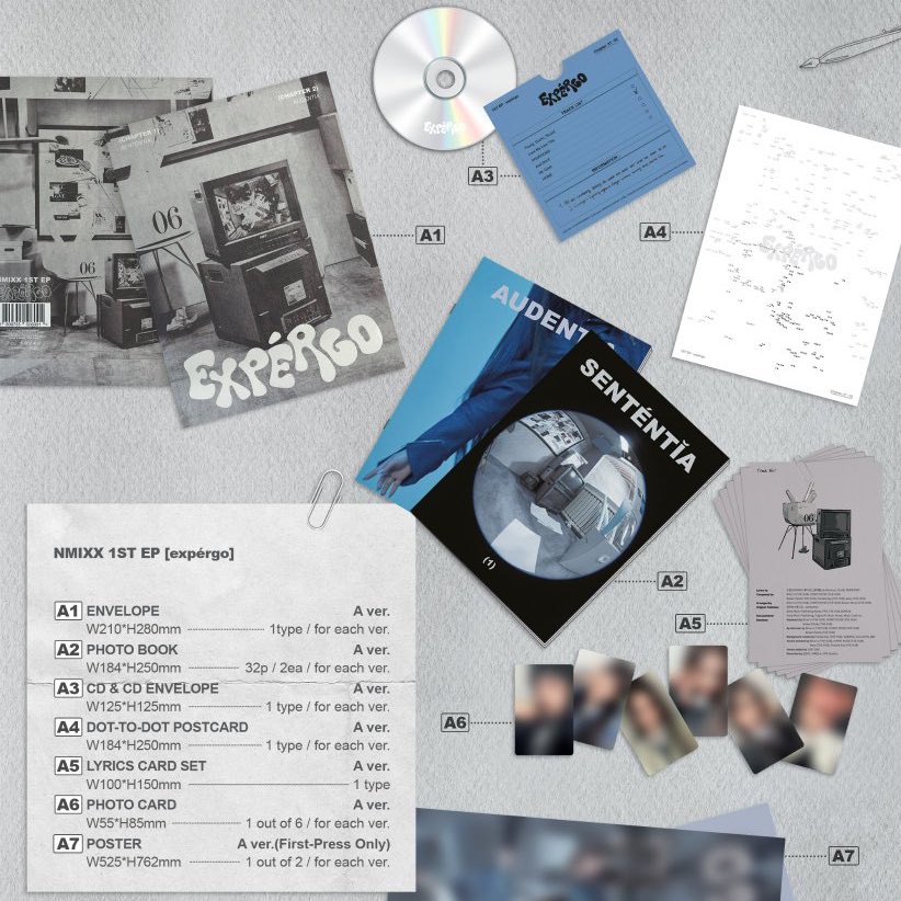 NMIXX 1st EP expérgo – album (A (BLACK and WHITE) / / ) | HobiEgo