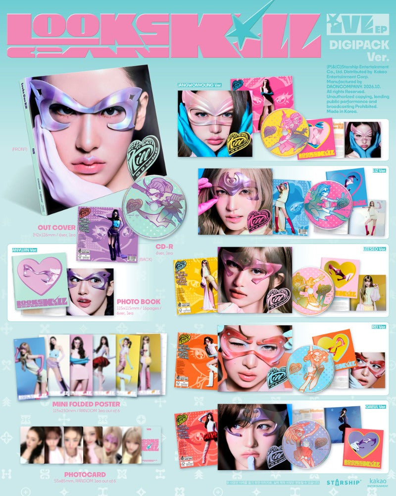 PRE-ORDER IVE 5th EP Looks Can Kill (DIGIPACK Version) (Limited)