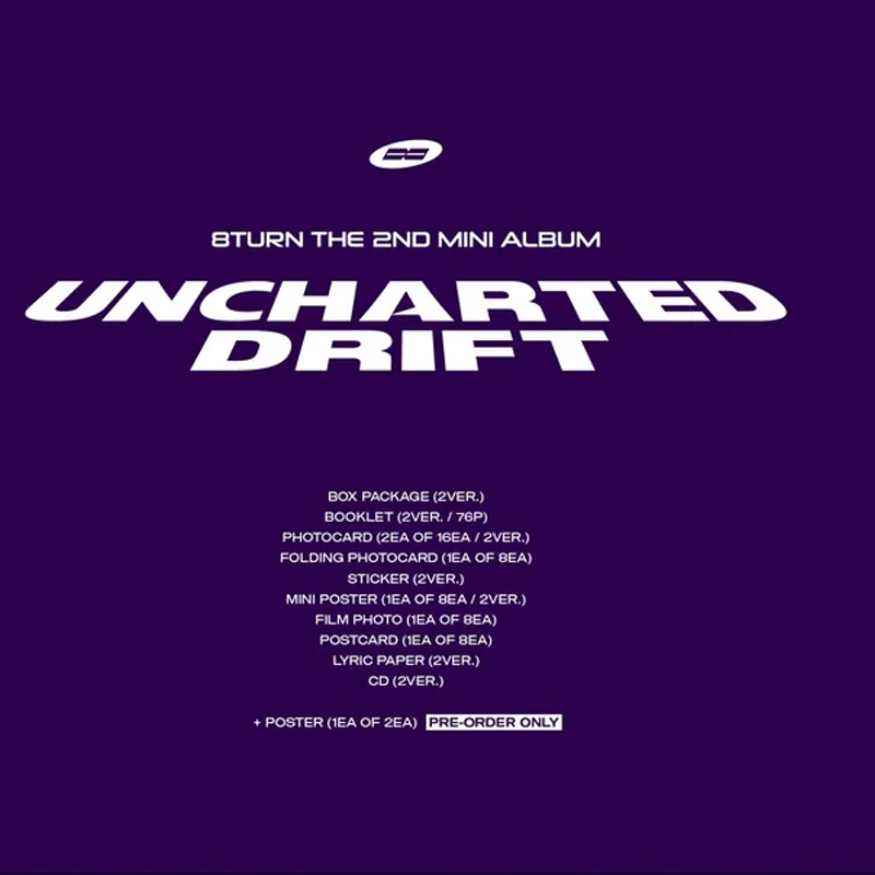 8TURN 2nd Mini Album UNCHARTED DRIFT