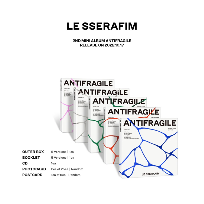 LE SSERAFIM 2nd Mini Album ANTIFRAGILE (COMPACT Version)