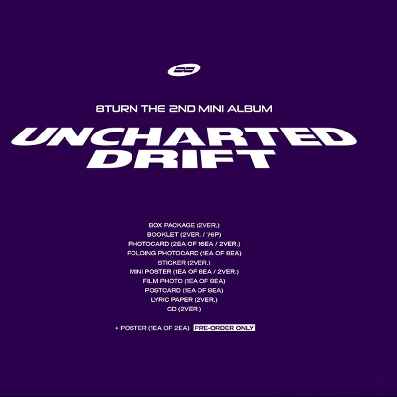 8TURN 2nd Mini Album UNCHARTED DRIFT – album (Uncharted (RED) / / ) | HobiEgo
