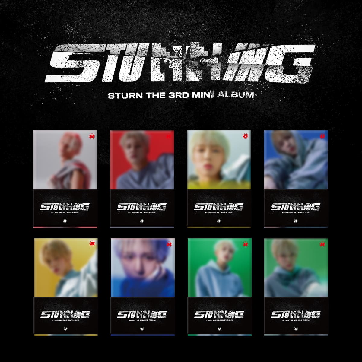 8TURN 3rd Mini Album STUNNING POCA Version – album (Ji Myungho / / ) | HobiEgo