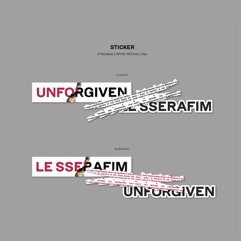 LE SSERAFIM 1st Studio Album UNFORGIVEN (Weverse Albums ver)