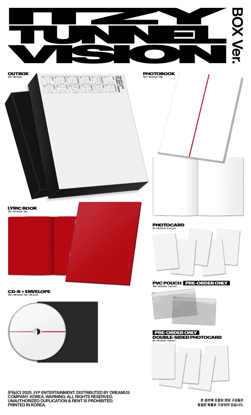 PRE-ORDER ITZY 11th Mini Album TUNNEL VISION (Box Version)