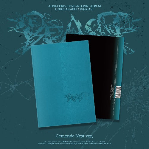 PRE-ORDER ALPHA DRIVE ONE 2nd Mini Album UNBREAKABLE : 少年 BESAT (Cementic Nest Version) + MAKESTAR POB