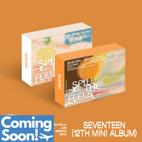 COMING SOON SEVENTEEN 12th Mini Album SPILL THE FEELS (KiT Version)