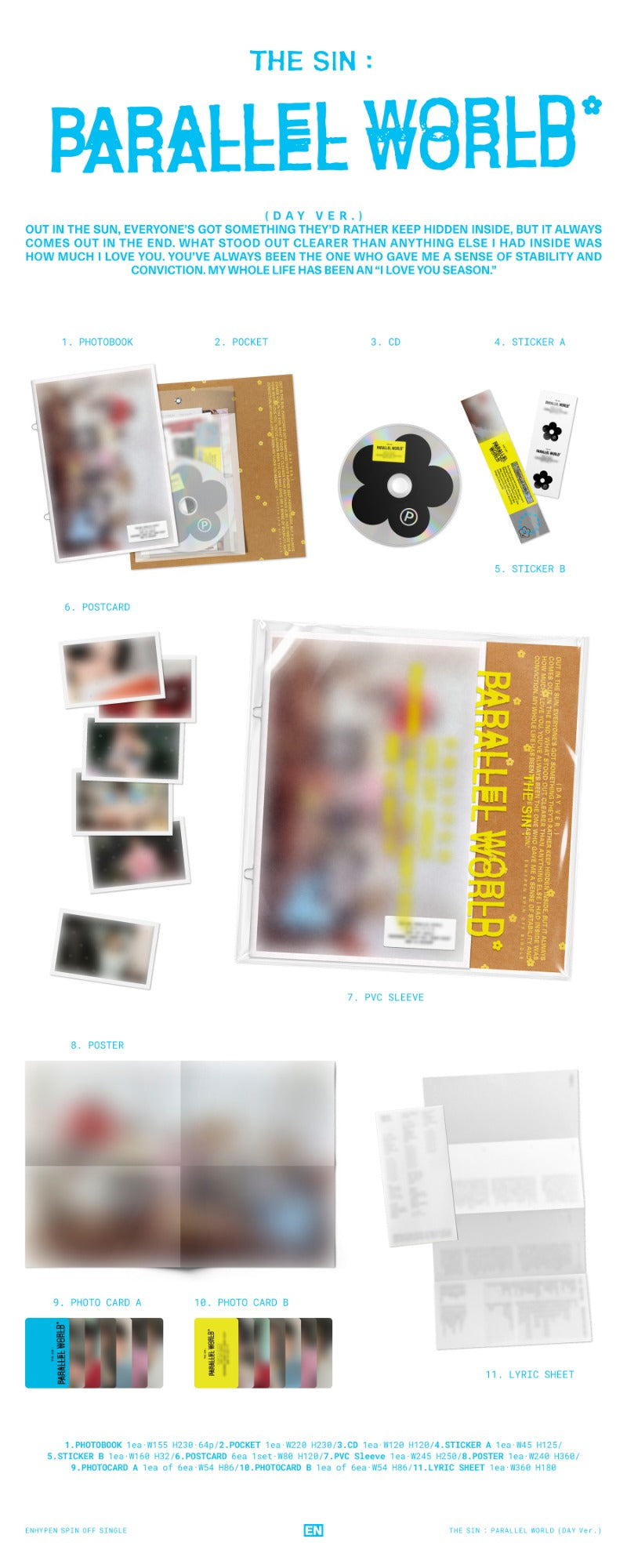 PRE-ORDER ENHYPEN THE SIN : PARALLEL WORLD + Sound Wave POB