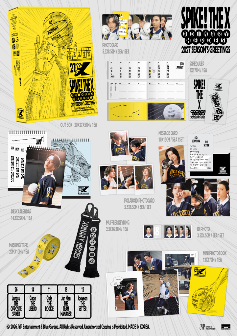 PRE-ORDER Xdinary Heroes 2027 Season's Greetings SPIKE! THE X