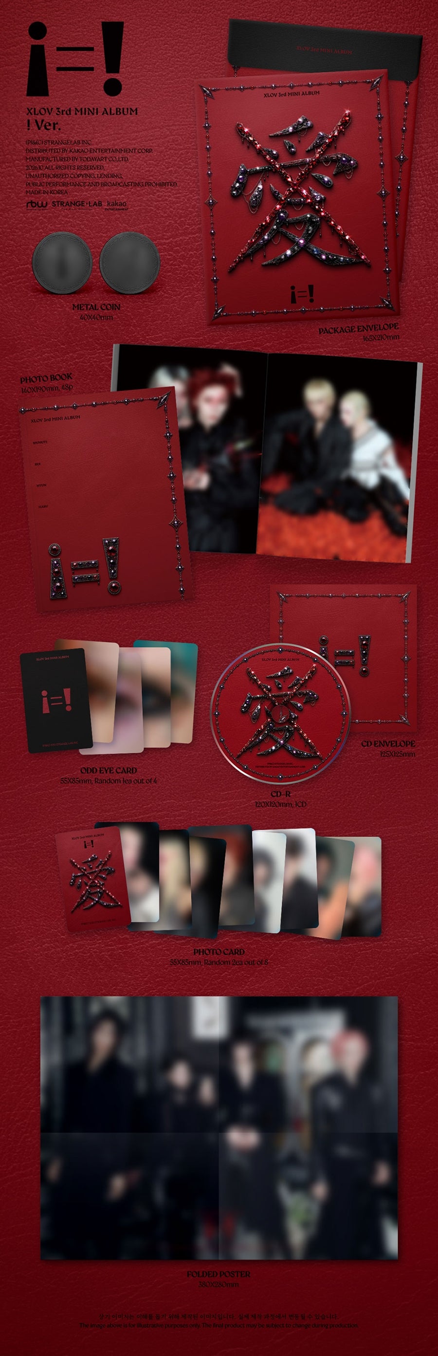 PRE-ORDER XLOV The 3rd EP i=! (! Version)