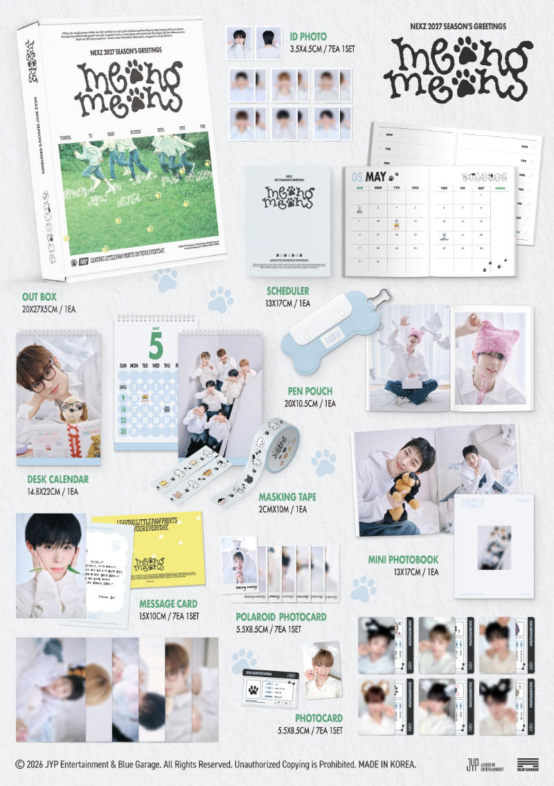 PRE-ORDER NEXZ 2027 Season's Greetings meong meong
