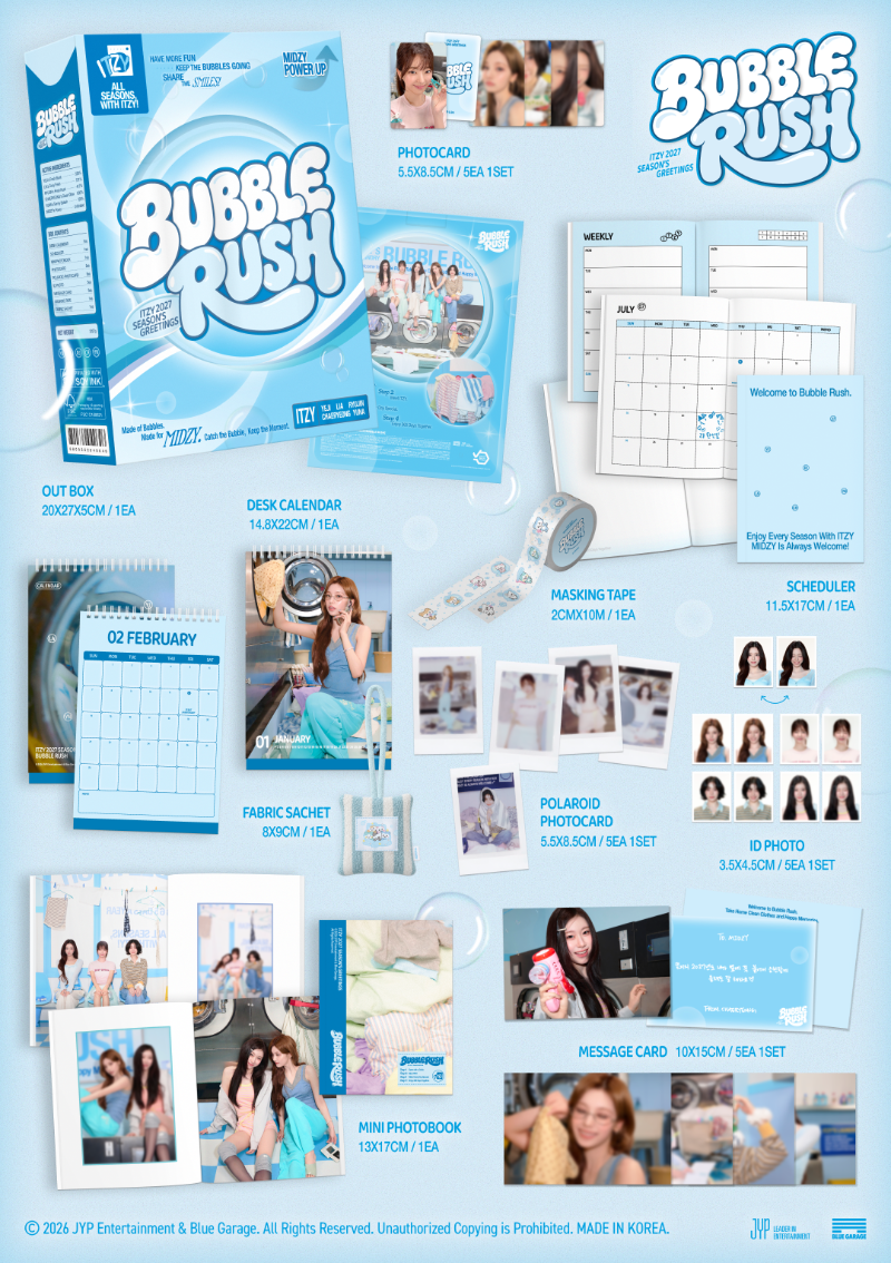 PRE-ORDER ITZY 2027 Season's Greetings BUBBLE RUSH