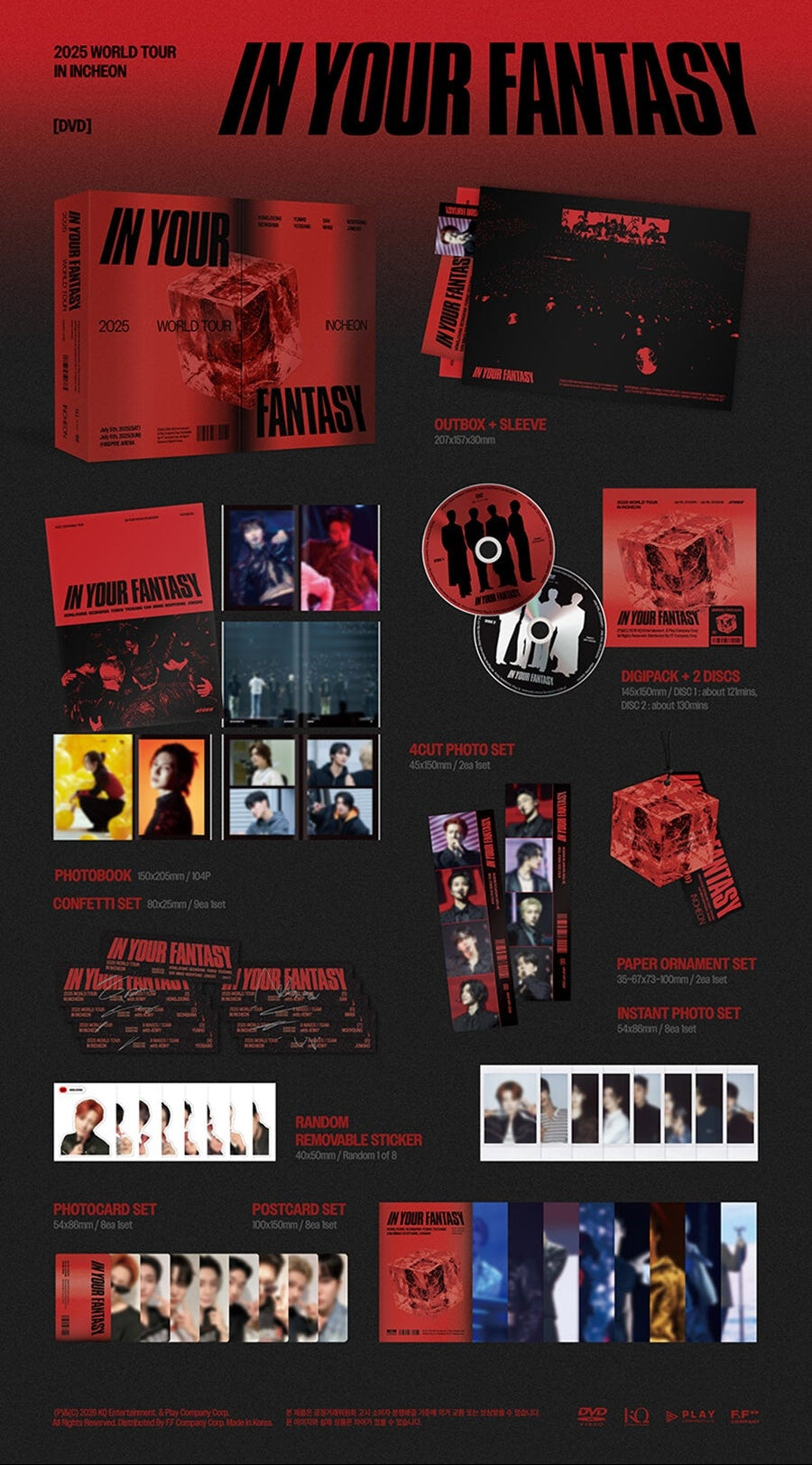 PRE-ORDER ATEEZ 2025 WORLD TOUR IN YOUR FANTASY IN INCHEON DVD