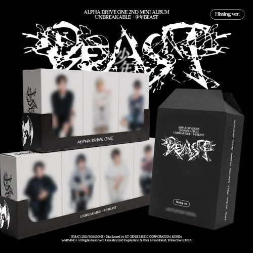 PRE-ORDER ALPHA DRIVE ONE 2nd Mini Album UNBREAKABLE : 少年 BESAT (Hissing Version)