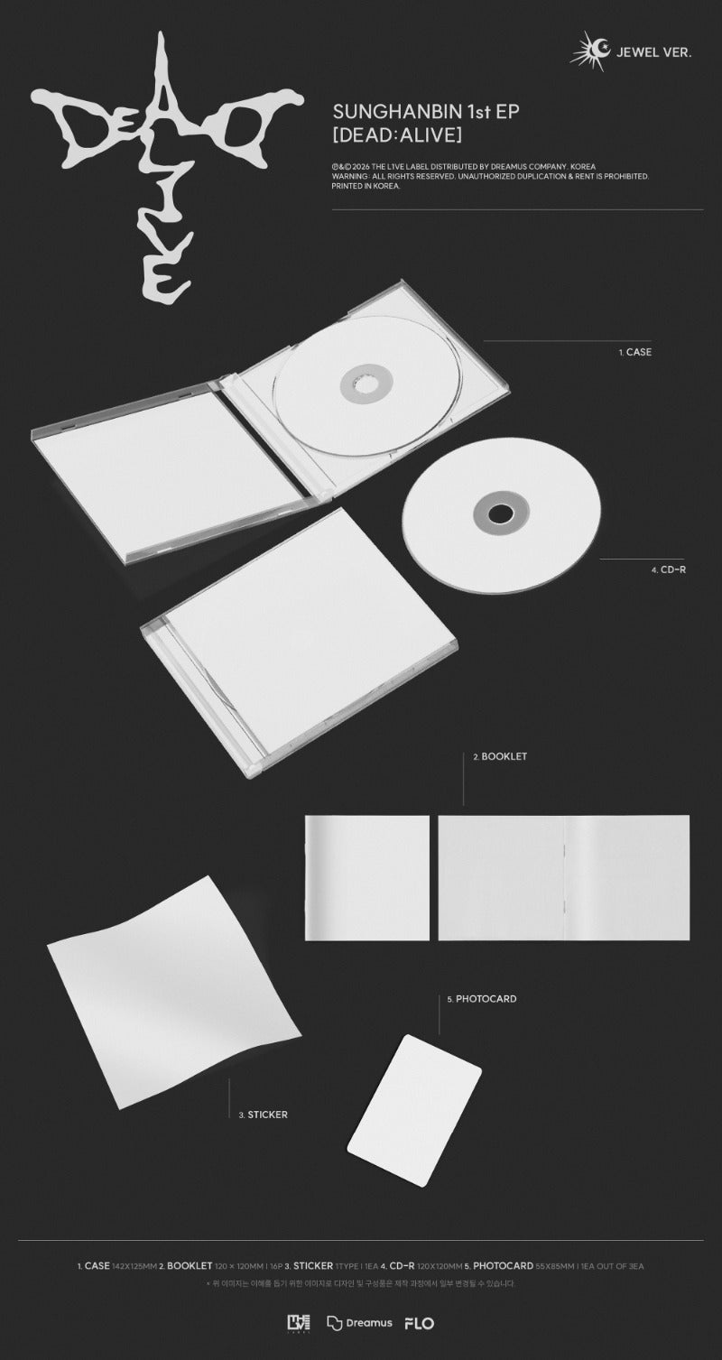 PRE-ORDER SUNG HANBIN 1st Mini Album DEAD:ALIVE (Jewel Version)