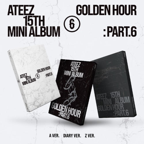 PRE-ORDER ATEEZ 15TH MINI ALBUM GOLDEN HOUR : Part.6 + SOUND WAVE POB