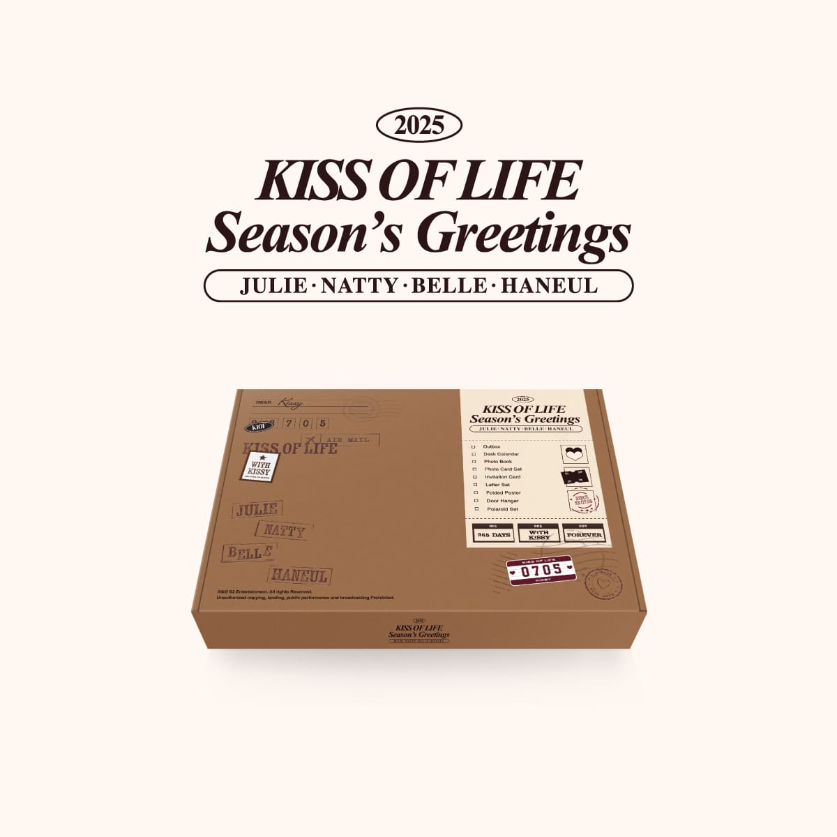 KISS OF LIFE 2025 Season's Greetings + Aladin POB