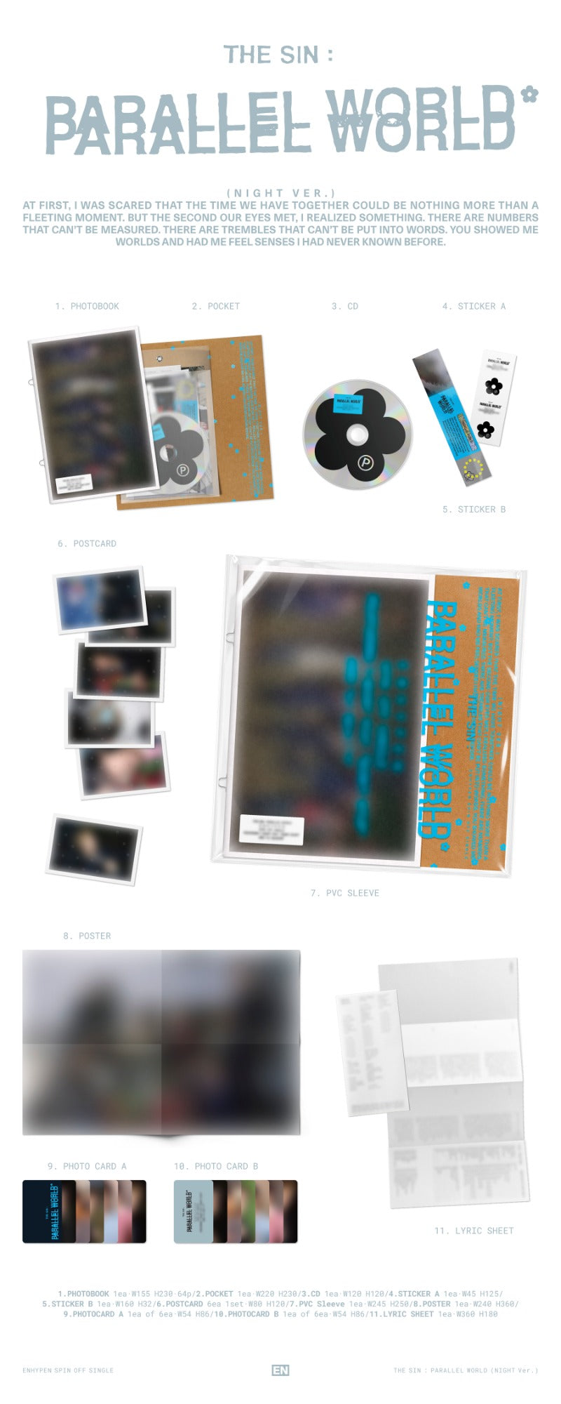 PRE-ORDER ENHYPEN THE SIN : PARALLEL WORLD + Sound Wave POB