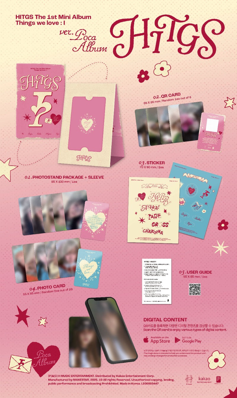 PRE-ORDER HITGS 1st Mini Album Things we love : I (POCA)