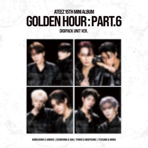PRE-ORDER ATEEZ 15TH MINI ALBUM GOLDEN HOUR : Part.6 (DIGIPACK UNIT Version) + SOUND WAVE POB
