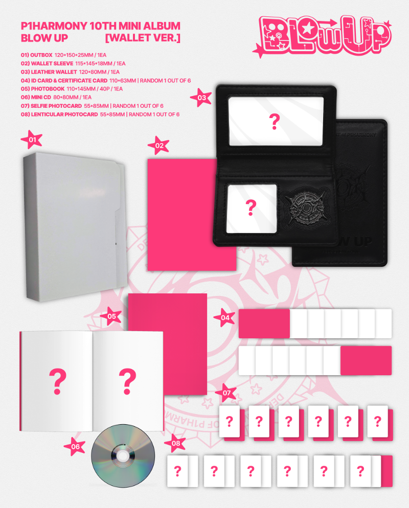 PRE-ORDER P1Harmony 10th Mini Album BLOW UP (Wallet Version)